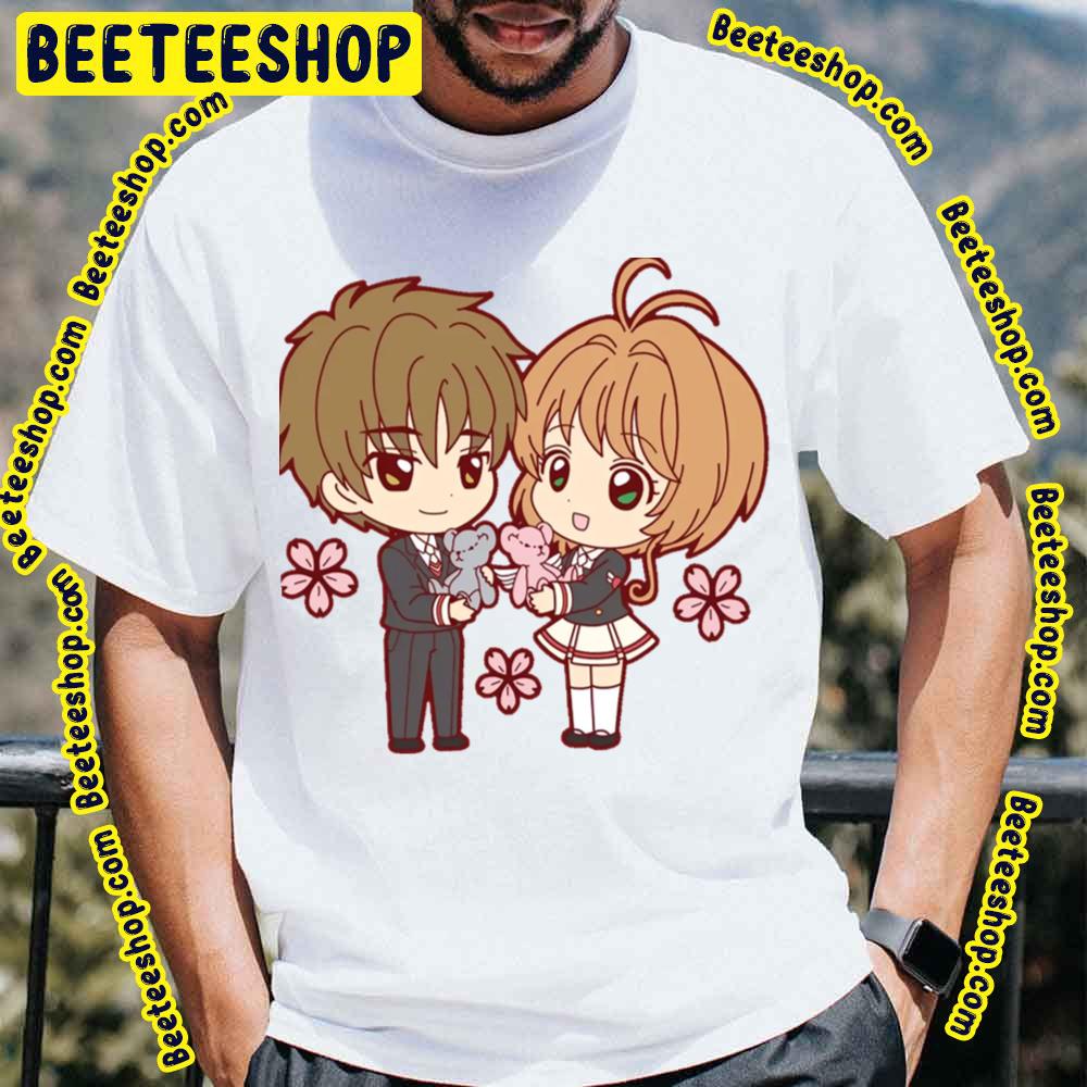 Cardcaptor Sakura Syaoran Li And Sakura Kinomoto Chibi Trending Unisex T-Shirt Cardcaptor Sakura Syaoran Li And Sakura Kinomoto Chibi Trending Unisex T-Shirt