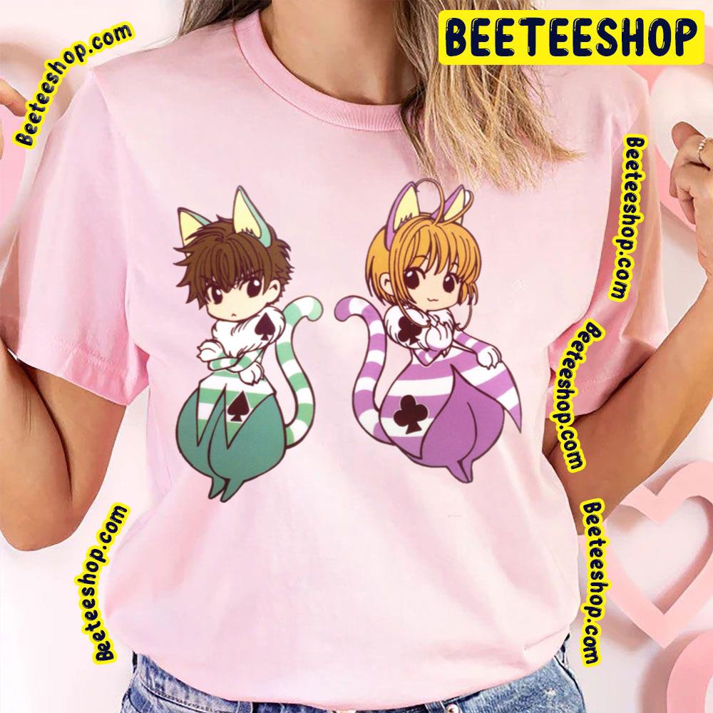 Cardcaptor Sakura Syaoran Li And Sakura Kinomoto Lovely Trending Unisex T-Shirt Cardcaptor Sakura Syaoran Li And Sakura Kinomoto Lovely Trending Unisex T-Shirt