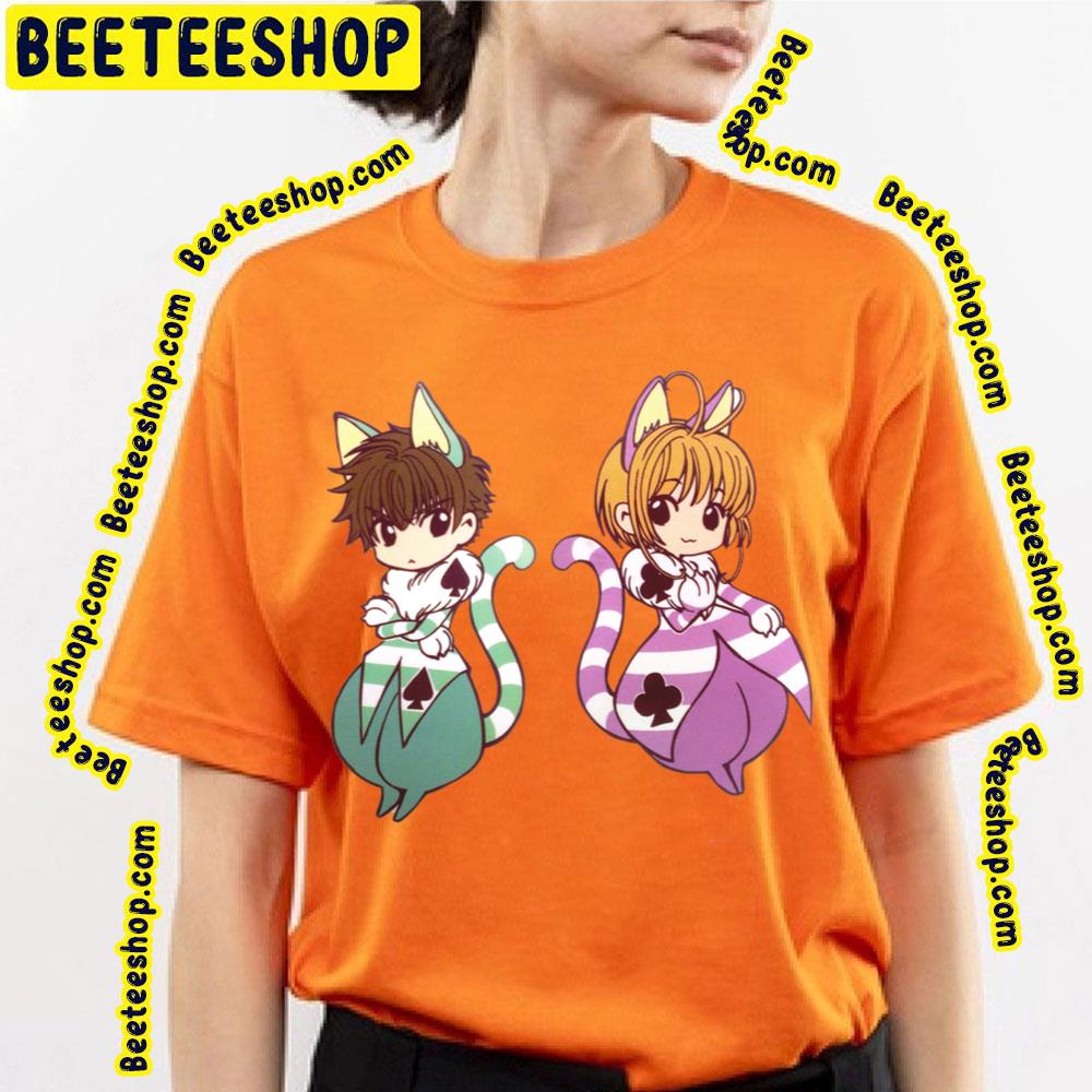 Cardcaptor Sakura Syaoran Li And Sakura Kinomoto Lovely Trending Unisex T-Shirt Cardcaptor Sakura Syaoran Li And Sakura Kinomoto Lovely Trending Unisex T-Shirt