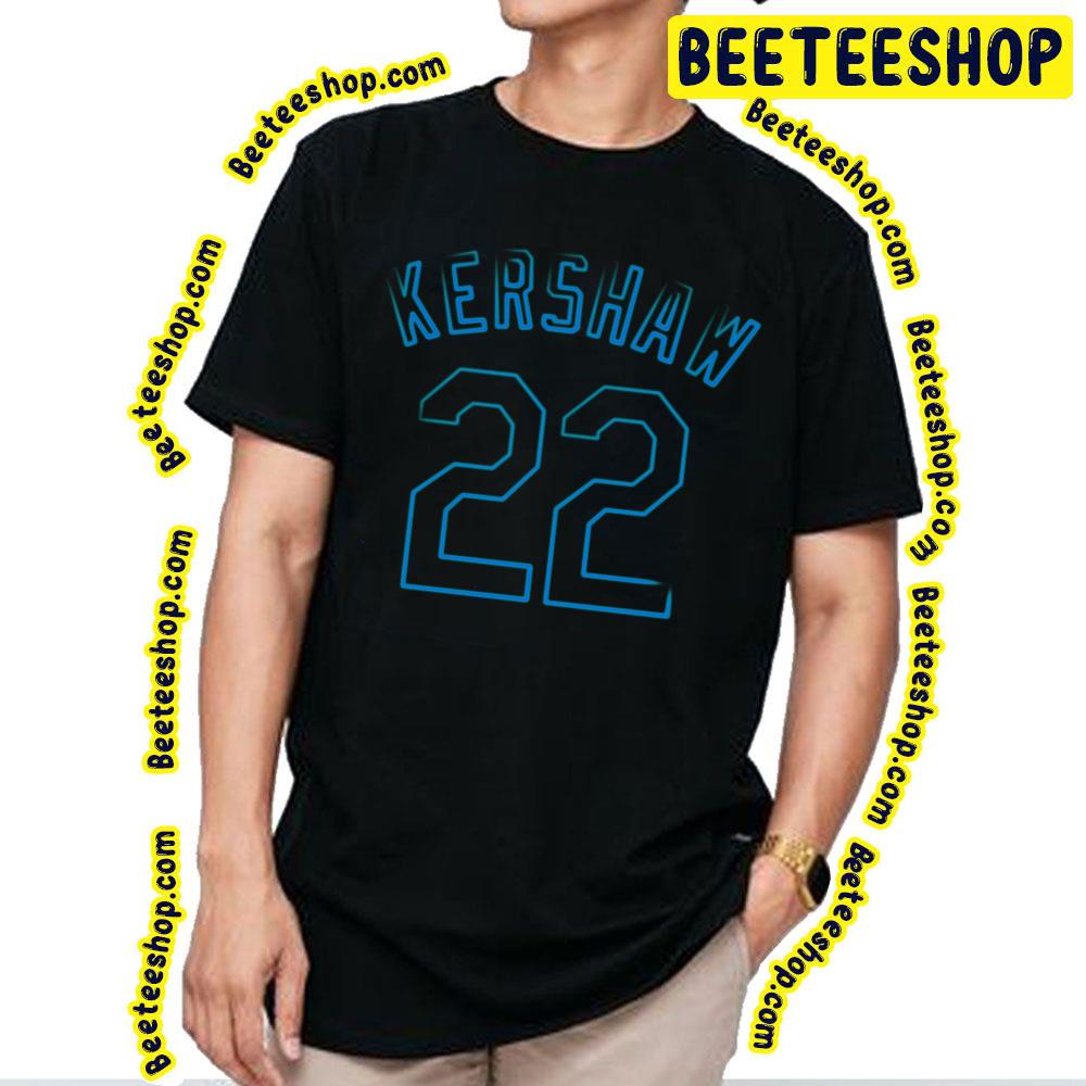 Clayton Kershaw 22 Blue Art Baseball Trending Unisex T-Shirt Clayton Kershaw 22 Blue Art Baseball Trending Unisex T-Shirt