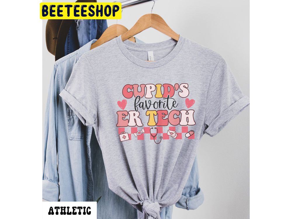 Cupid's Favorite Er Tech Valentines Day Trending Unisex Shirt Cupid's Favorite Er Tech Valentines Day Trending Unisex Shirt