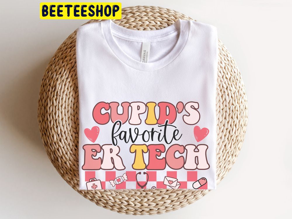 Cupid's Favorite Er Tech Valentines Day Trending Unisex Shirt Cupid's Favorite Er Tech Valentines Day Trending Unisex Shirt