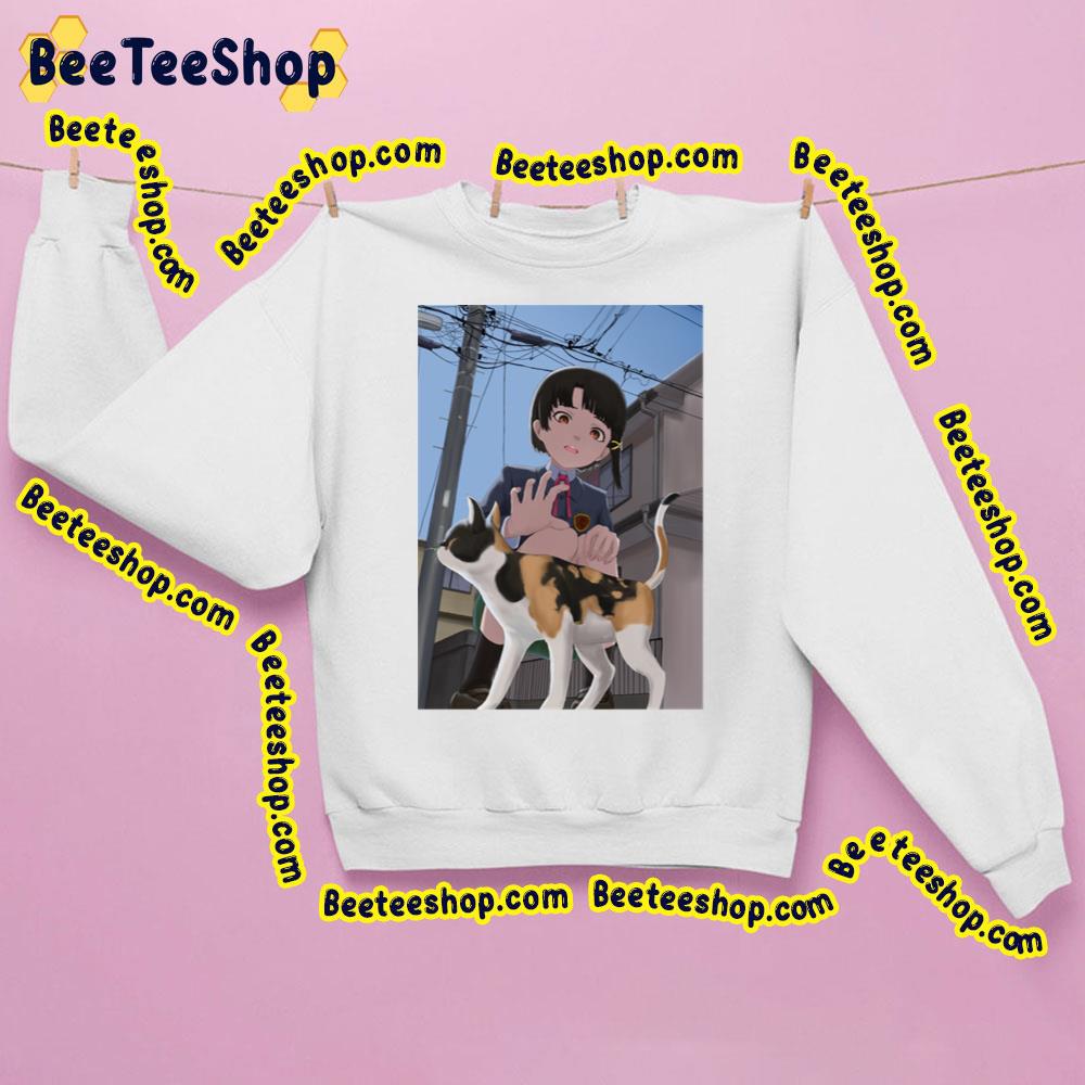 Cute Cat Serial Experiments Lain Trending Unisex Sweatshirt Cute Cat Serial Experiments Lain Trending Unisex Sweatshirt