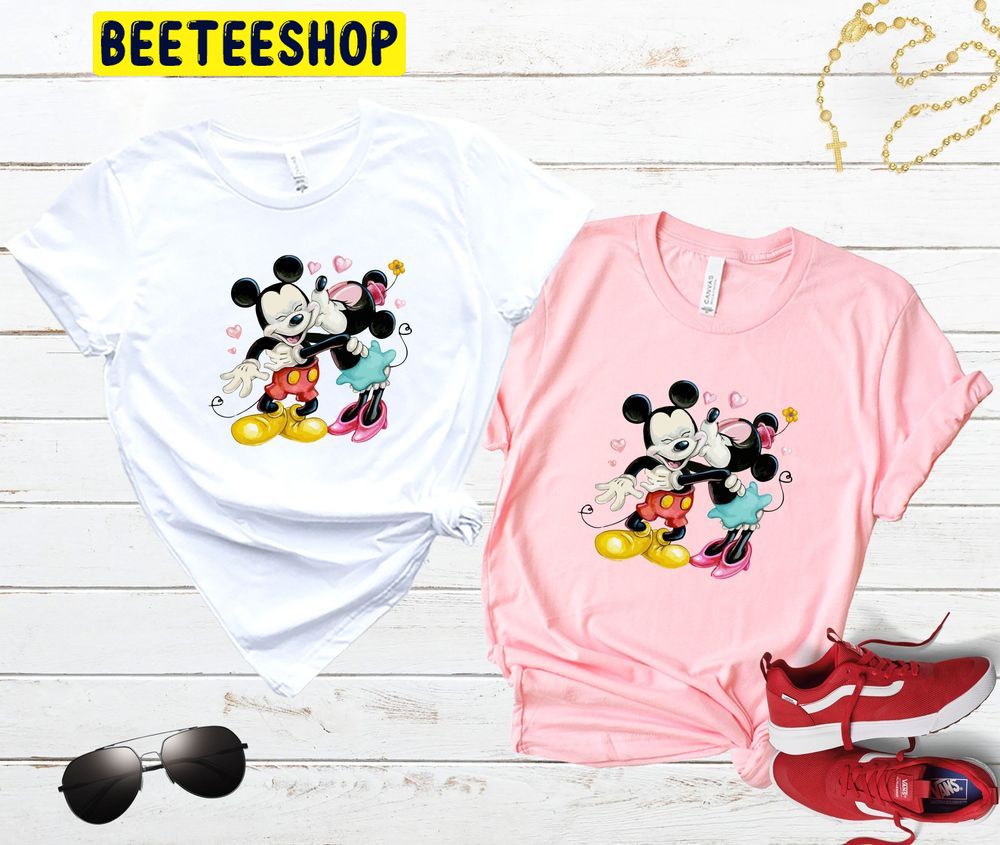 Cute Disney Valentine Mickey Minnie Trending Unisex Shirt Cute Disney Valentine Mickey Minnie Trending Unisex Shirt
