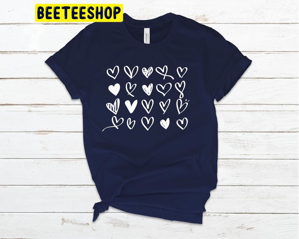 Cute Heart Valentine Trending Unisex Shirt Cute Heart Valentine Trending Unisex Shirt