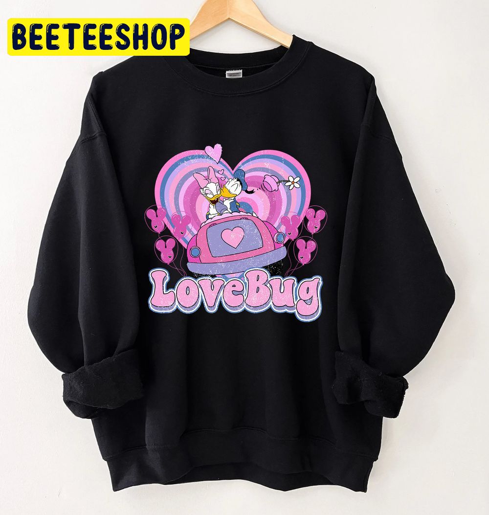 Disney Donald Duck Love Bug Valentines Day Trending Unisex Shirt Disney Donald Duck Love Bug Valentines Day Trending Unisex Shirt