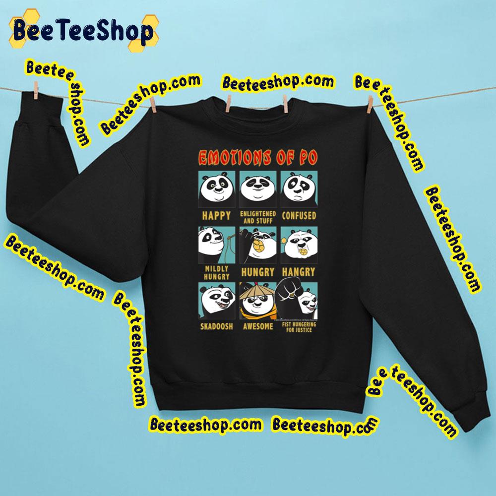 Emotions Of Po Portrait Grid Kung Fu Panda Trending Unisex Sweatshirt Emotions Of Po Portrait Grid Kung Fu Panda Trending Unisex Sweatshirt