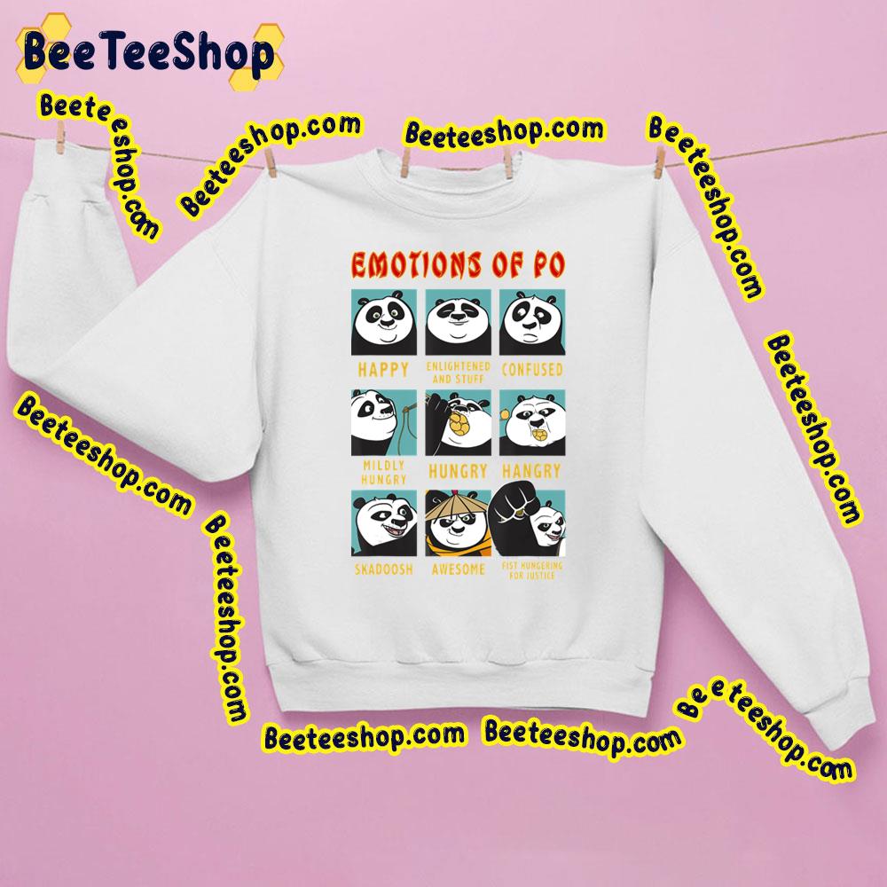 Emotions Of Po Portrait Grid Kung Fu Panda Trending Unisex Sweatshirt Emotions Of Po Portrait Grid Kung Fu Panda Trending Unisex Sweatshirt