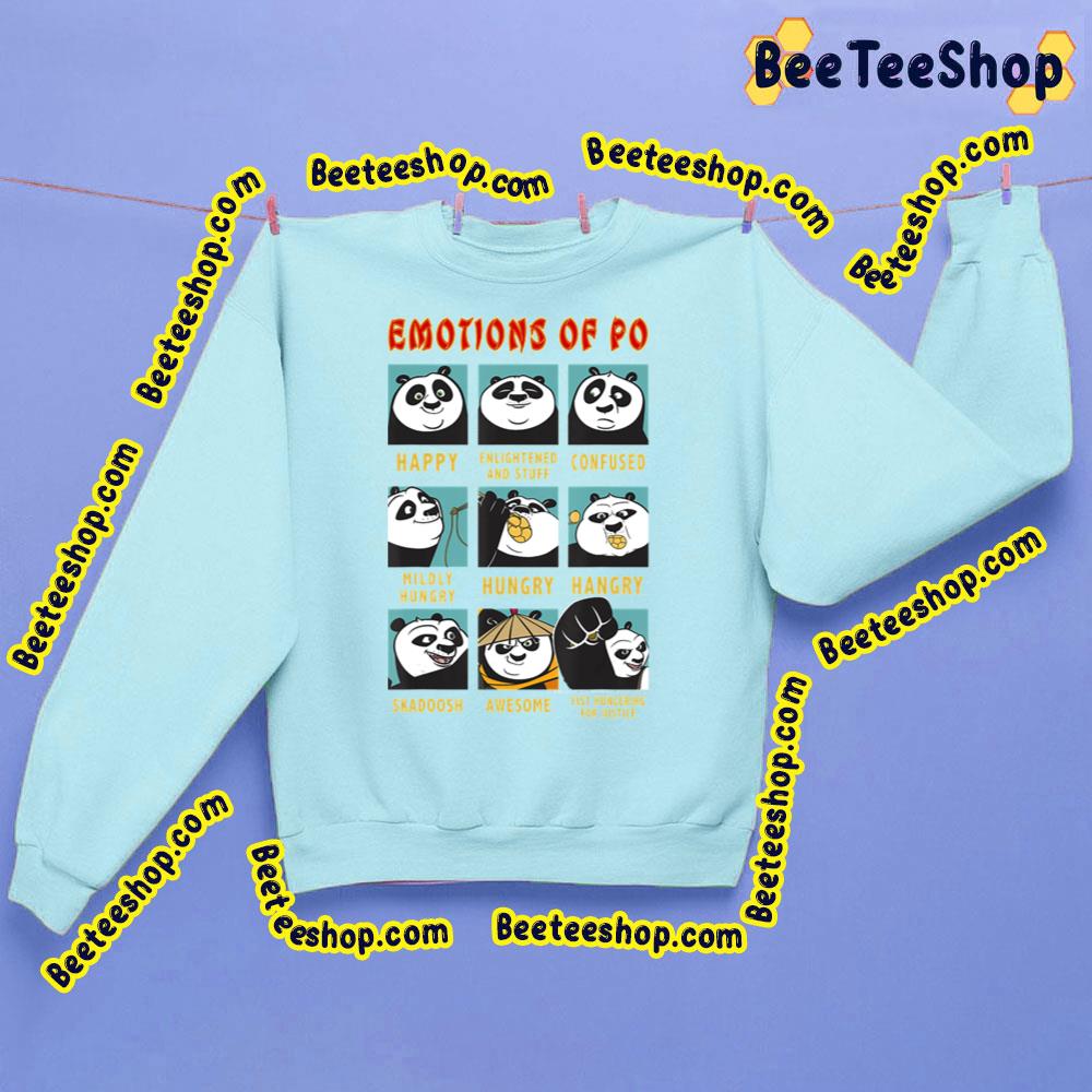 Emotions Of Po Portrait Grid Kung Fu Panda Trending Unisex Sweatshirt Emotions Of Po Portrait Grid Kung Fu Panda Trending Unisex Sweatshirt