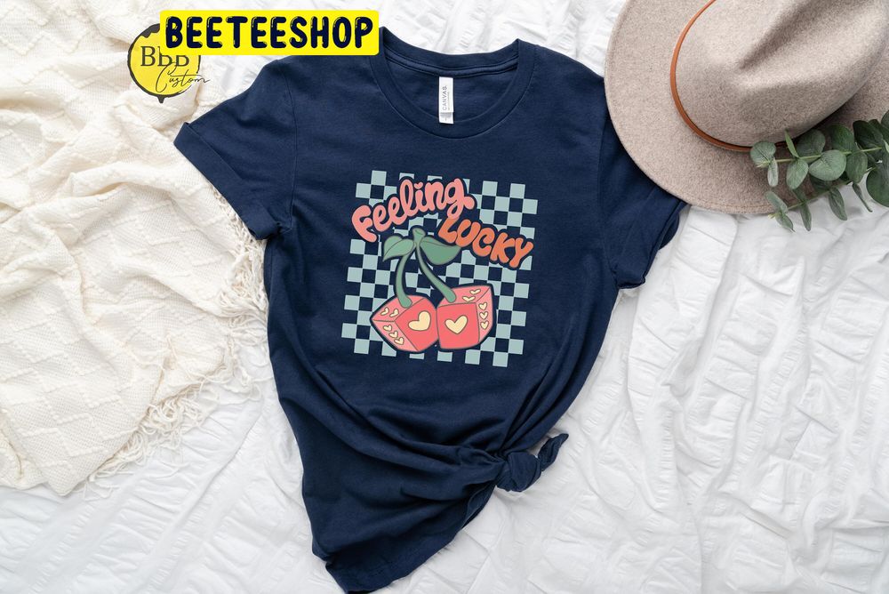 Feeling Lucky Valentines Day Cherry Dice Trending Unisex Shirt Feeling Lucky Valentines Day Cherry Dice Trending Unisex Shirt