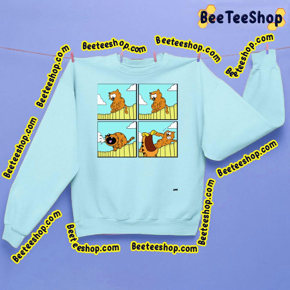 Funny Garfield Vs Heathcliff Garfield's Surprise Attack Trending Unisex Sweatshirt Funny Garfield Vs Heathcliff Garfield's Surprise Attack Trending Unisex Sweatshirt