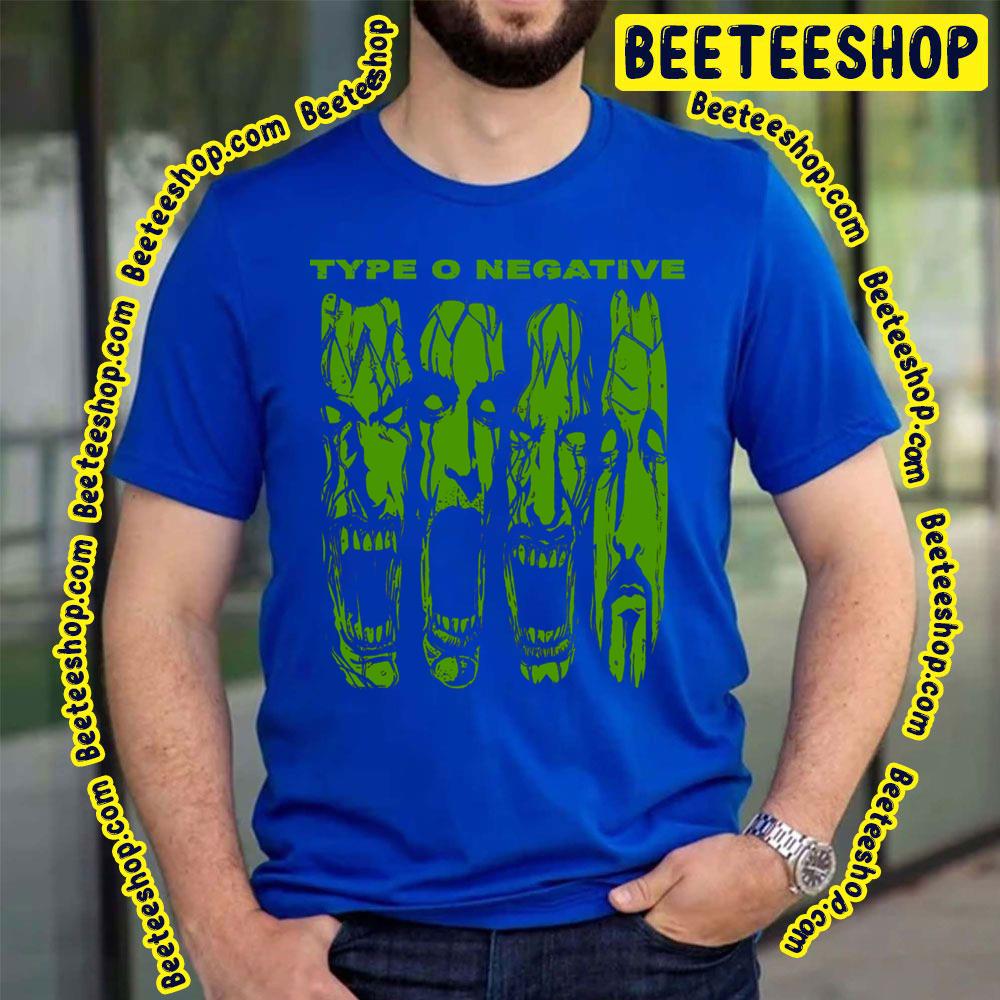 Green Face Type O Art Negative Trending Unisex T-Shirt Green Face Type O Art Negative Trending Unisex T-Shirt