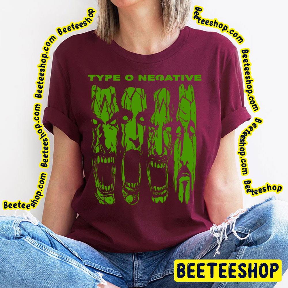 Green Face Type O Art Negative Trending Unisex T-Shirt Green Face Type O Art Negative Trending Unisex T-Shirt