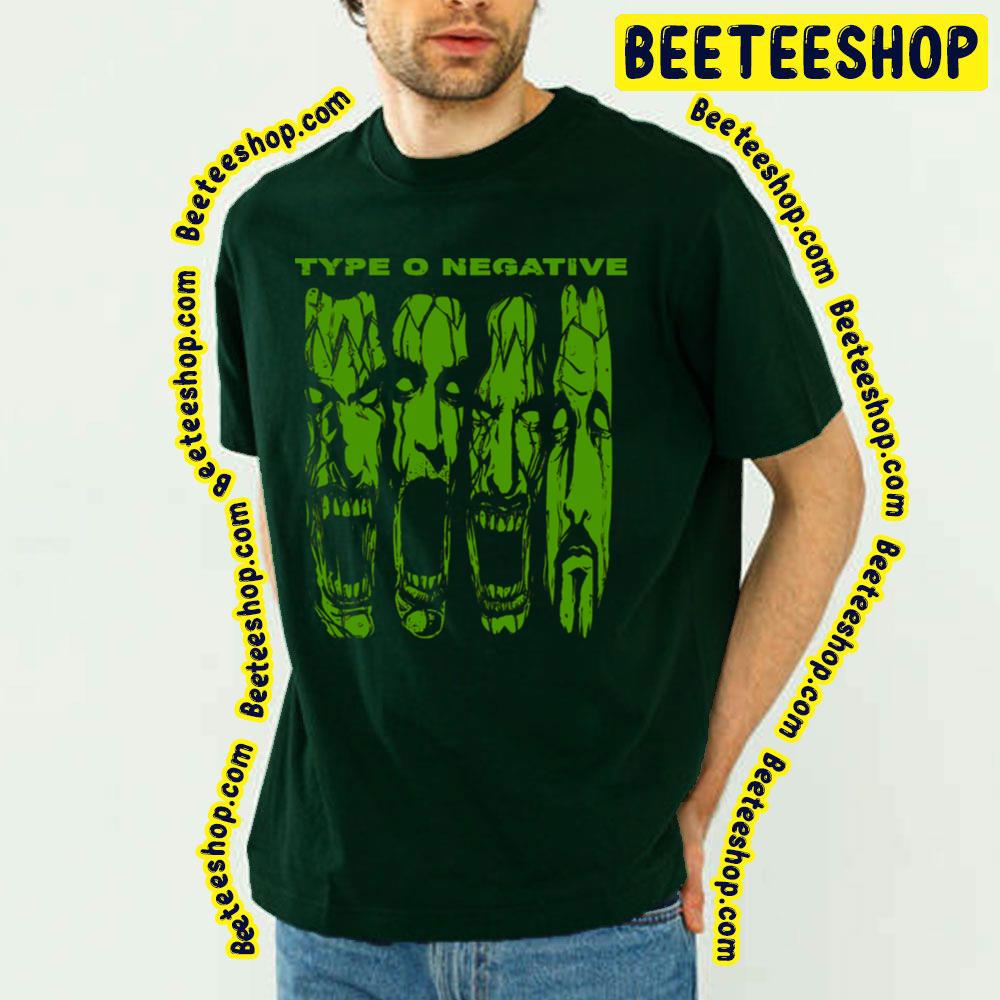 Green Face Type O Art Negative Trending Unisex T-Shirt Green Face Type O Art Negative Trending Unisex T-Shirt