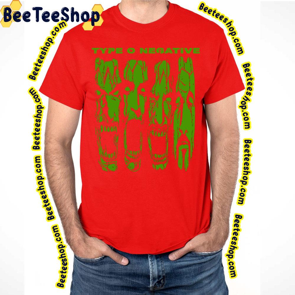 Green Face Type O Art Negative Trending Unisex T-Shirt Green Face Type O Art Negative Trending Unisex T-Shirt