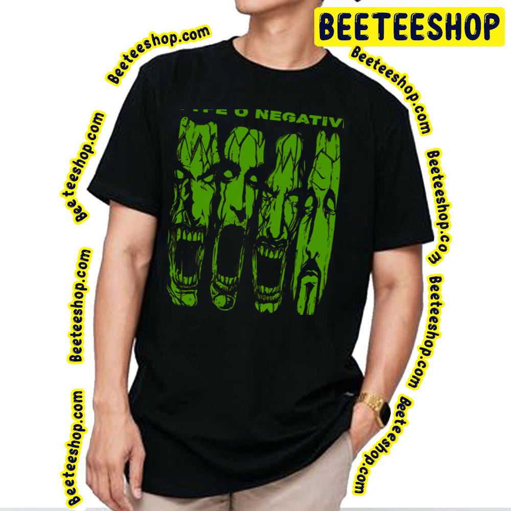 Green Face Type O Art Negative Trending Unisex T-Shirt Green Face Type O Art Negative Trending Unisex T-Shirt