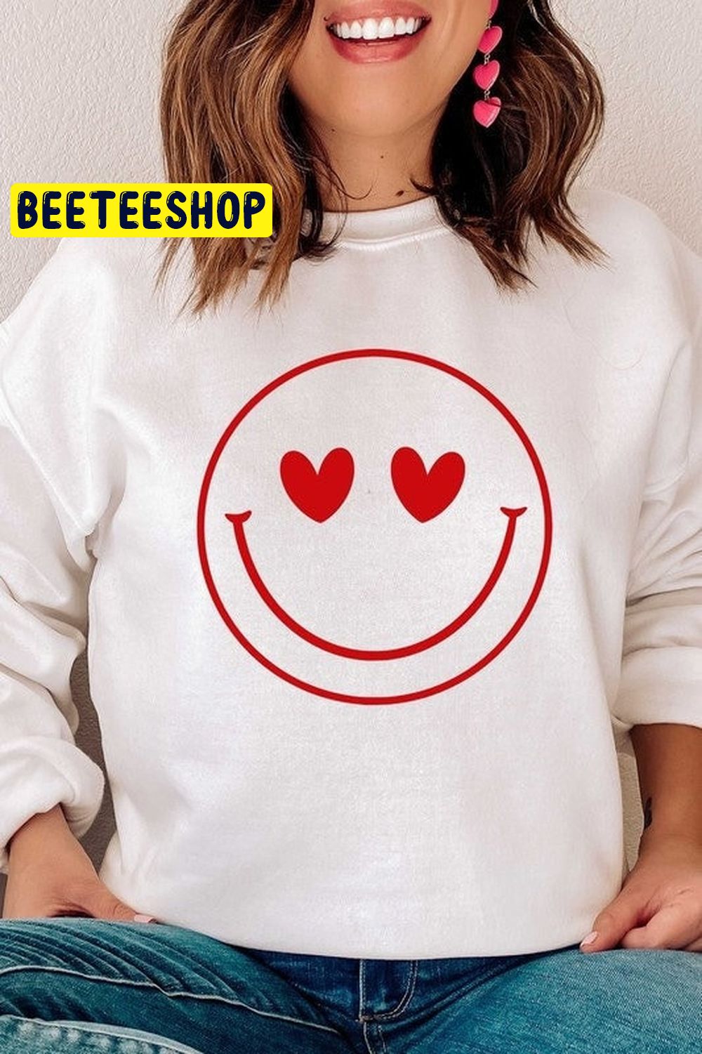 Heart Face Valentines Day Trending Unisex Shirt Heart Face Valentines Day Trending Unisex Shirt