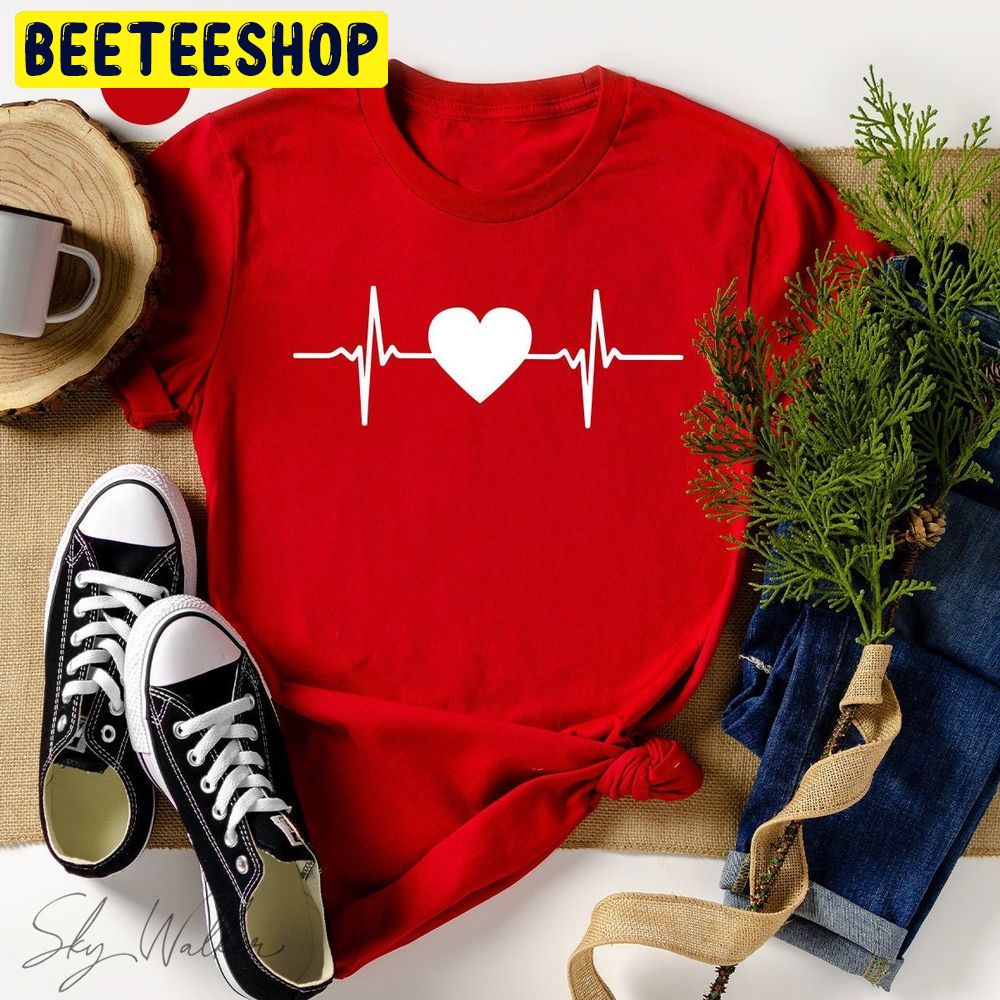 Heartbeat Love Trending Unisex Shirt Heartbeat Love Trending Unisex Shirt