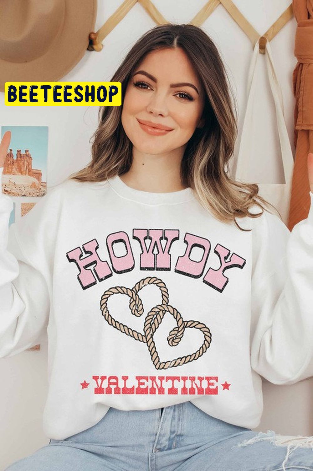Howdy Valentine Western Heart Cowgirl Trending Unisex Shirt Howdy Valentine Western Heart Cowgirl Trending Unisex Shirt
