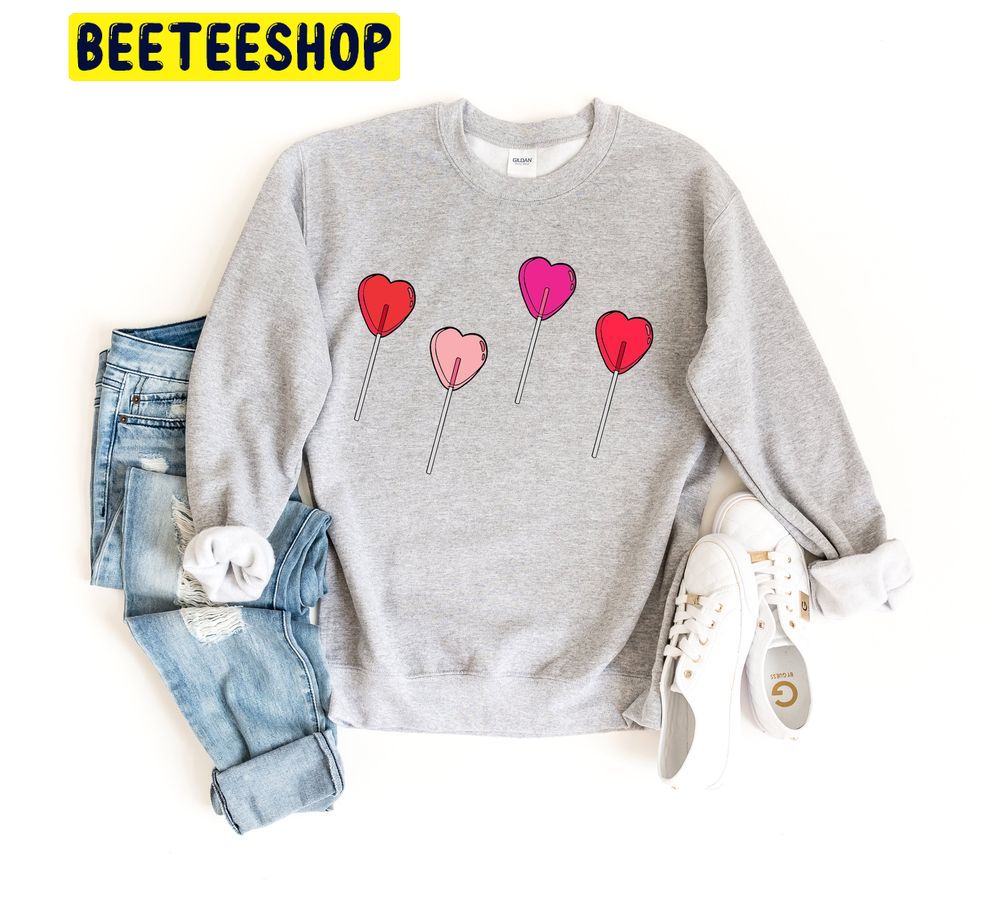 Lollipop Valentines Sucker Trending Unisex Shirt Lollipop Valentines Sucker Trending Unisex Shirt