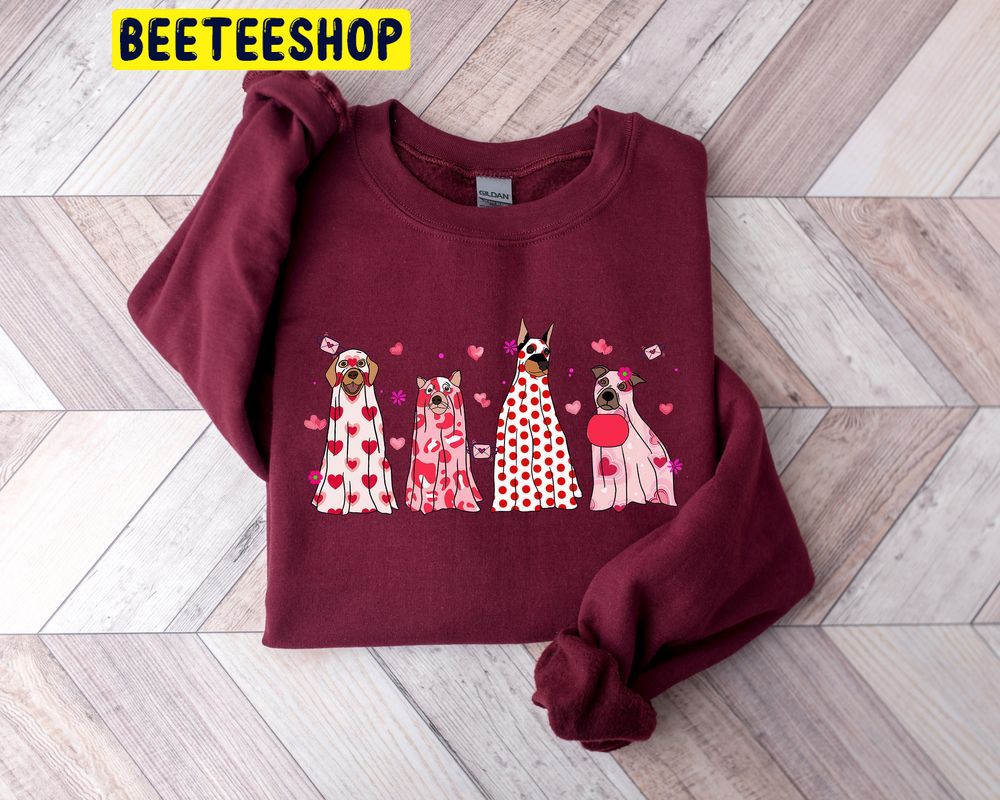 Love Dog Valentine Trending Unisex Shirt Love Dog Valentine Trending Unisex Shirt