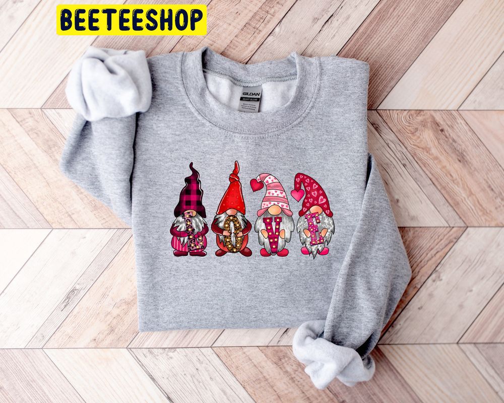 Love Gnome Valentines Trending Unisex Shirt Love Gnome Valentines Trending Unisex Shirt