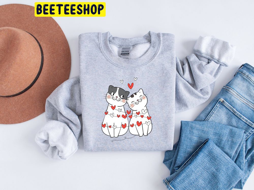 Meowy Valentine Trending Unisex Shirt Meowy Valentine Trending Unisex Shirt