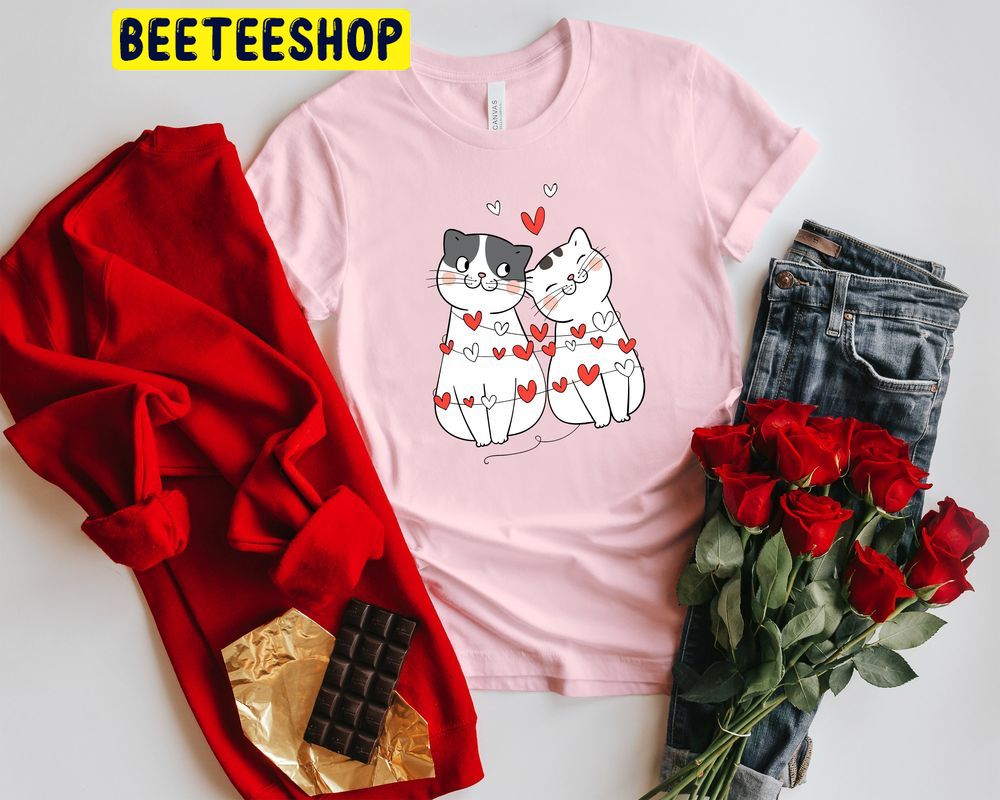 Meowy Valentine Trending Unisex Shirt Meowy Valentine Trending Unisex Shirt