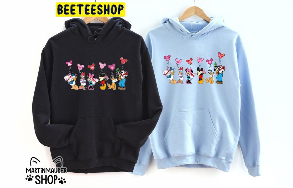 Mickey And Friends Valentine Trending Unisex Shirt Mickey And Friends Valentine Trending Unisex Shirt