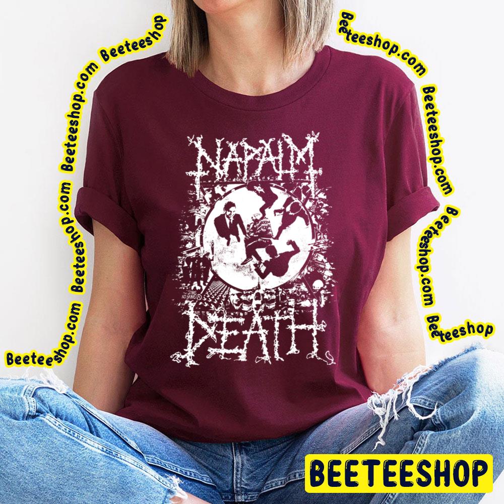 Napalm Death Whtie Art Grindcore Trending Unisex T-Shirt Napalm Death Whtie Art Grindcore Trending Unisex T-Shirt