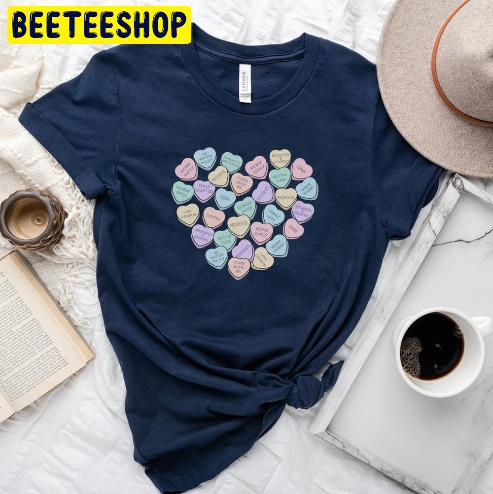 Nurse Valentine Day Icu Trending Unisex Shirt Nurse Valentine Day Icu Trending Unisex Shirt
