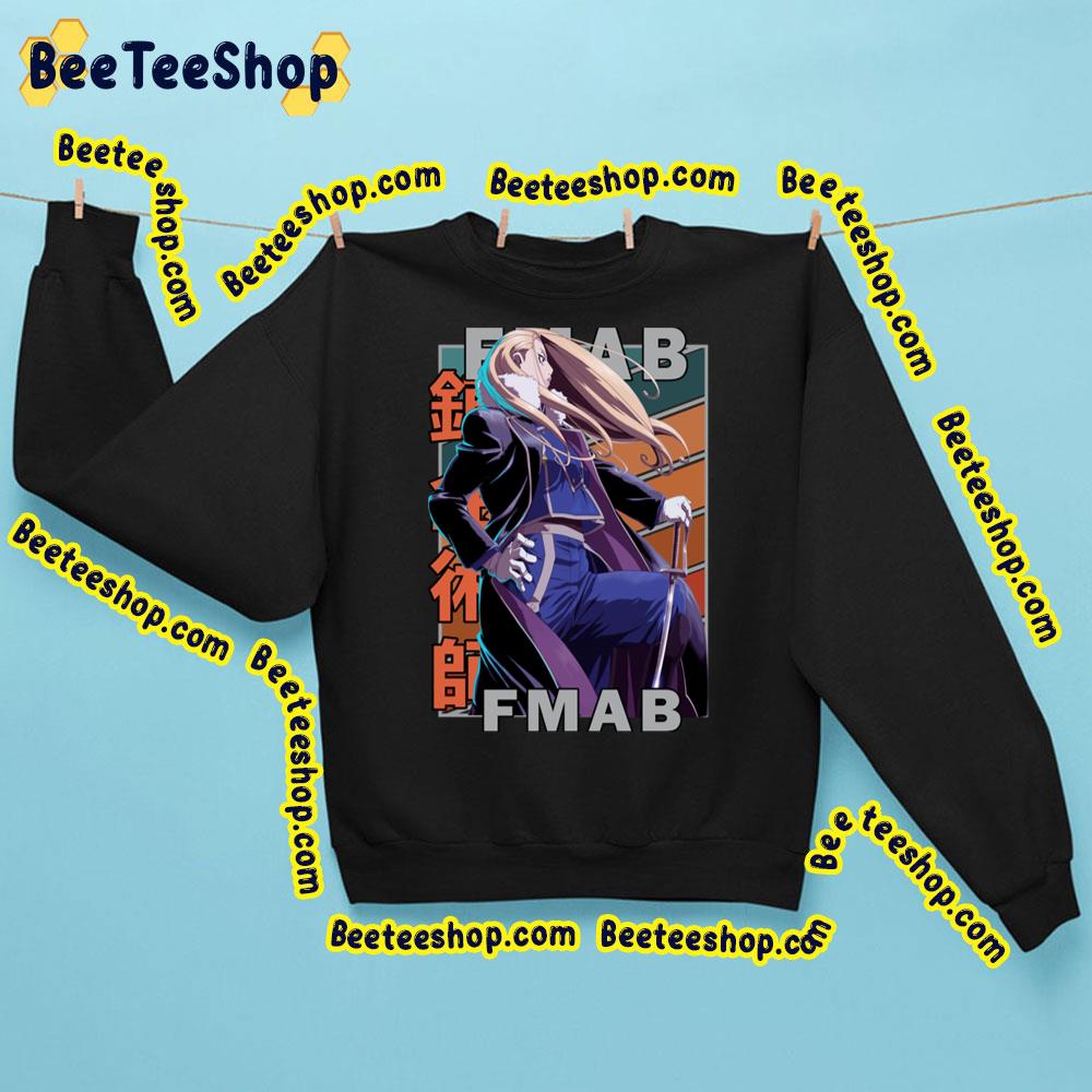 Olivier Mira Armstrong Fullmetal Alchemist Brotherhood Hagane No Renkinjutsushi Retro Colour Stripe Trending Unisex Sweatshirt Olivier Mira Armstrong Fullmetal Alchemist Brotherhood Hagane No Renkinjutsushi Retro Colour Stripe Trending Unisex Sweatshirt