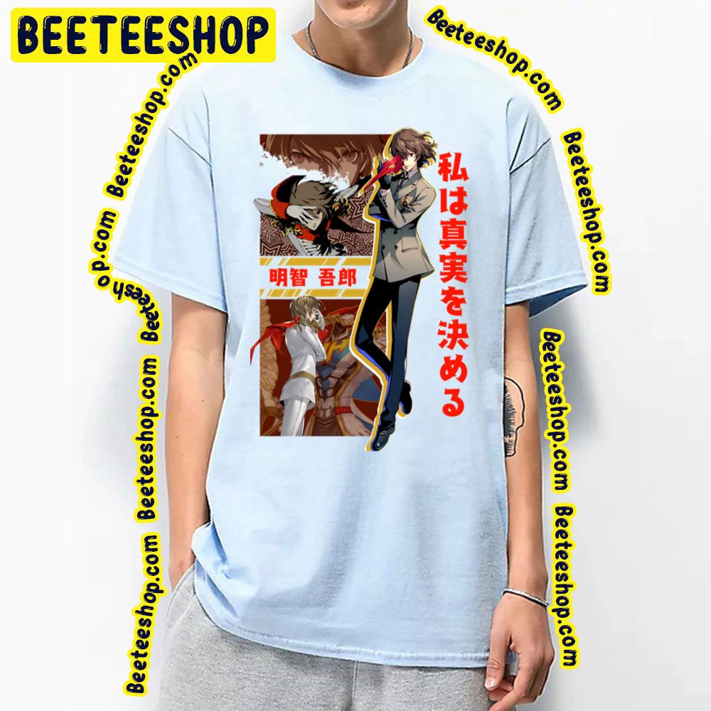 Persona 5 Goro Akechi Graphic Trending Unisex T-Shirt Persona 5 Goro Akechi Graphic Trending Unisex T-Shirt