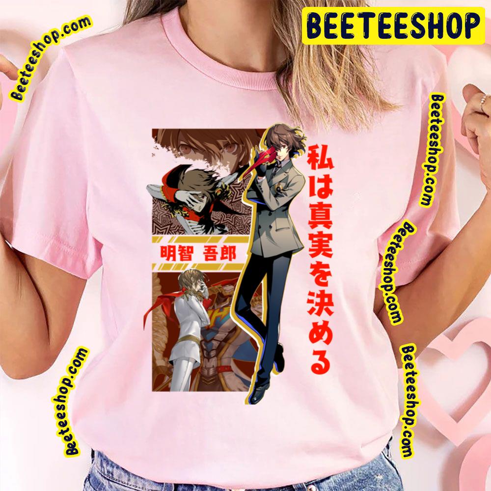 Persona 5 Goro Akechi Graphic Trending Unisex T-Shirt Persona 5 Goro Akechi Graphic Trending Unisex T-Shirt