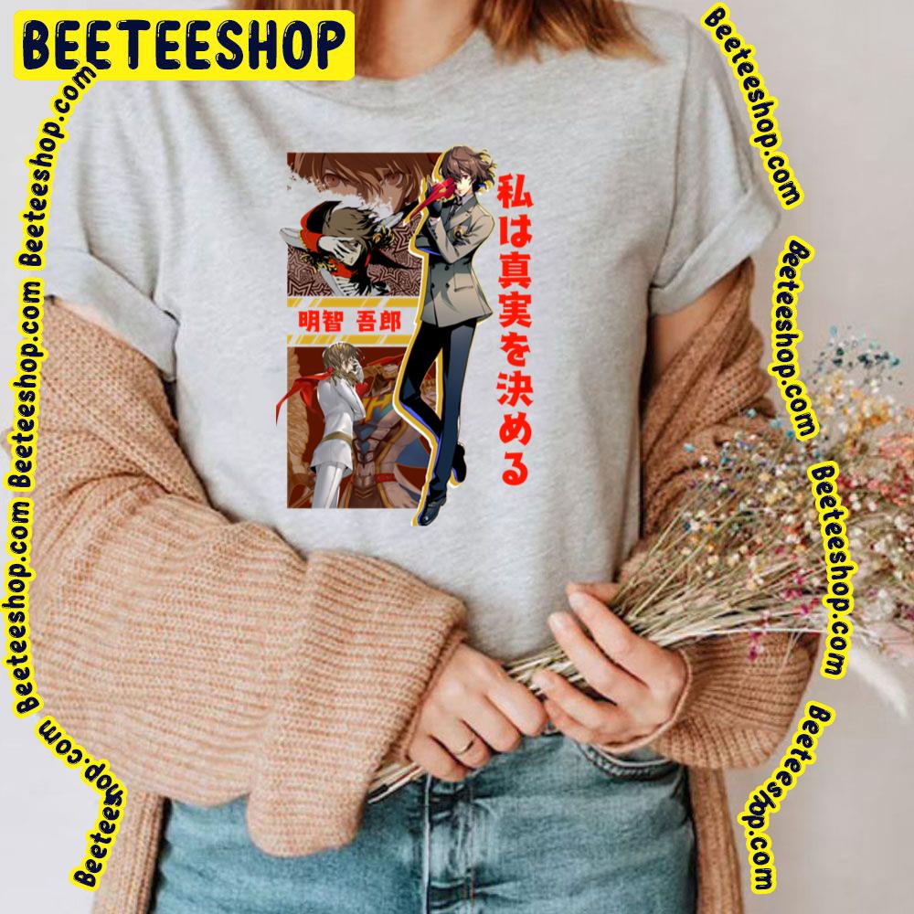 Persona 5 Goro Akechi Graphic Trending Unisex T-Shirt Persona 5 Goro Akechi Graphic Trending Unisex T-Shirt