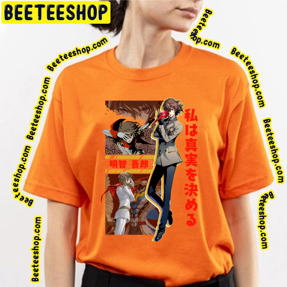 Persona 5 Goro Akechi Graphic Trending Unisex T-Shirt Persona 5 Goro Akechi Graphic Trending Unisex T-Shirt