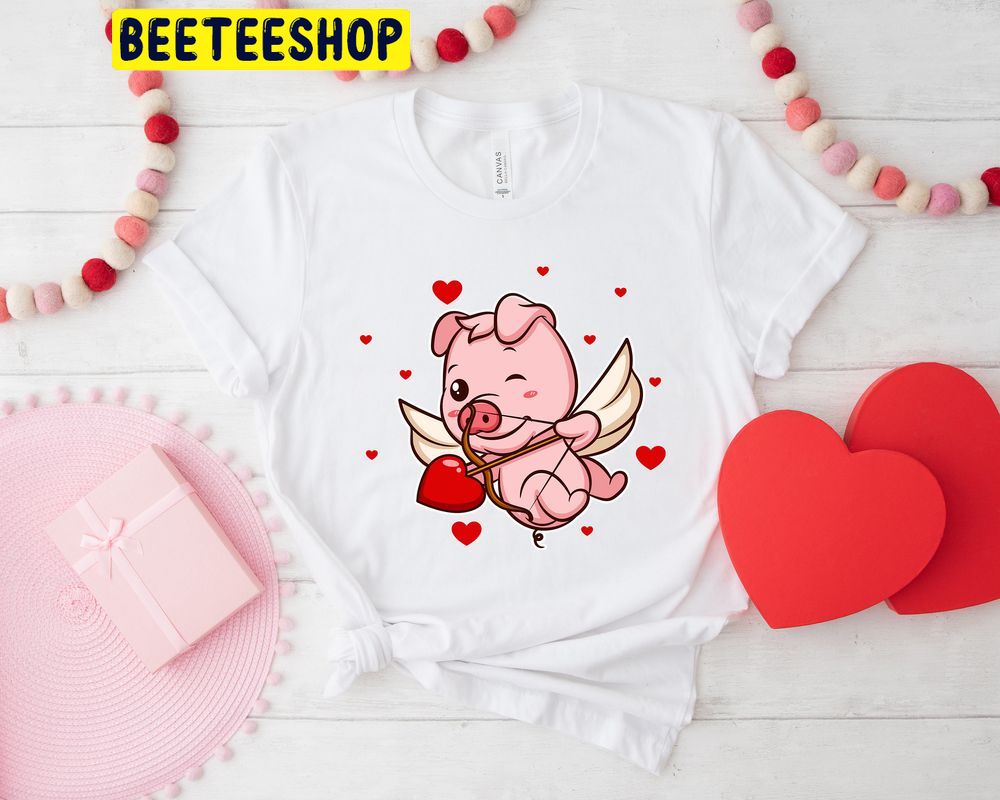 Pig Lover Cute Valentines Day Trending Unisex Shirt Pig Lover Cute Valentines Day Trending Unisex Shirt