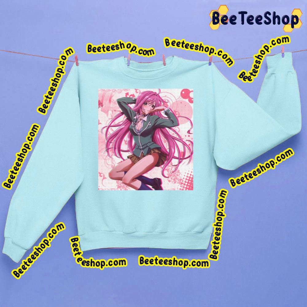 Pink Art Moka Akashiya Rosario Vampire Trending Unisex Sweatshirt Pink Art Moka Akashiya Rosario Vampire Trending Unisex Sweatshirt