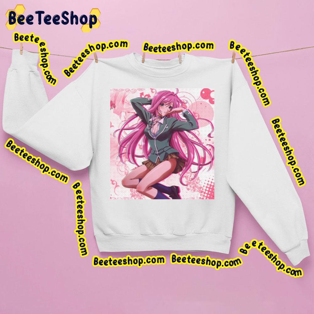 Pink Art Moka Akashiya Rosario Vampire Trending Unisex Sweatshirt Pink Art Moka Akashiya Rosario Vampire Trending Unisex Sweatshirt