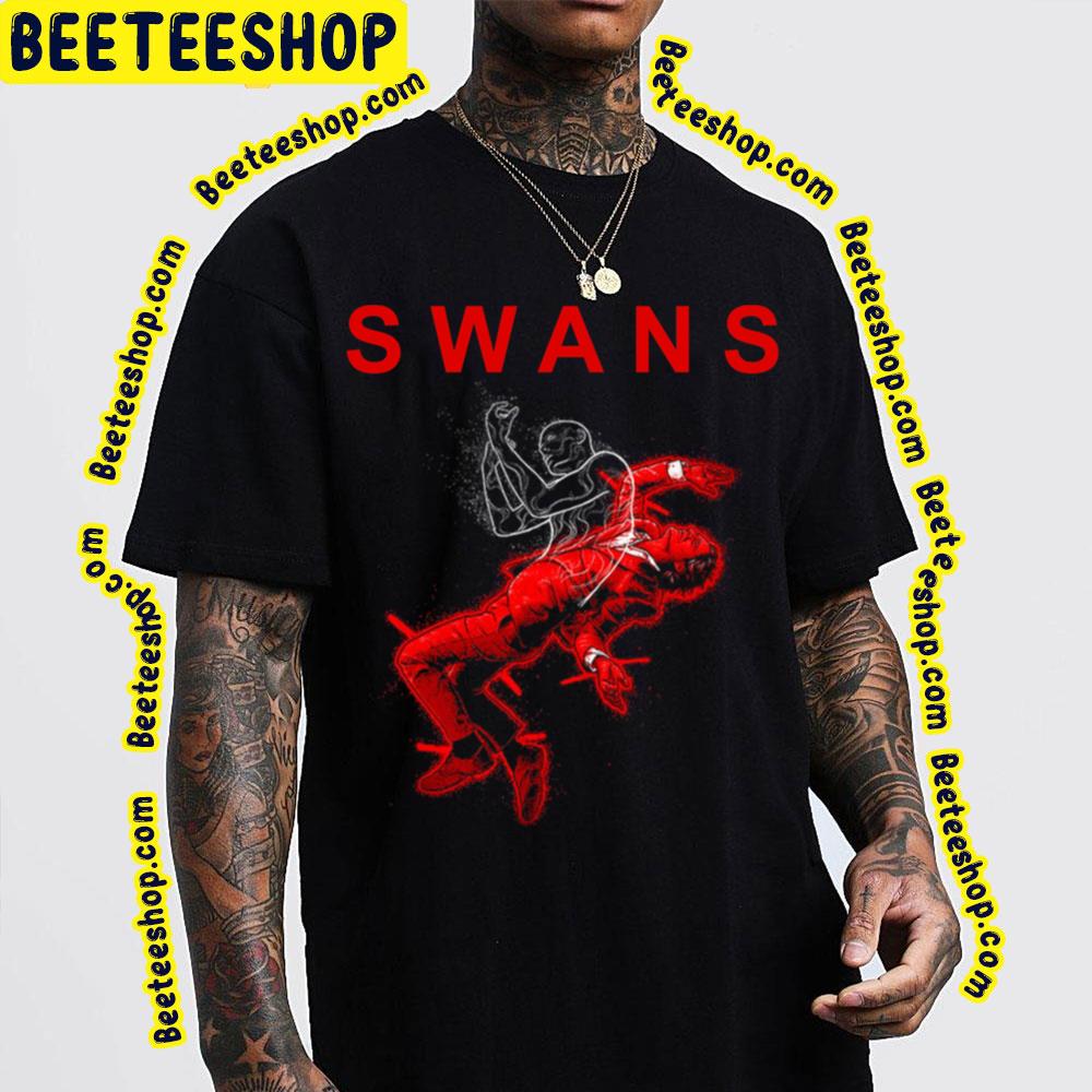 Red Art Swans Trending Unisex Sweatshirt Red Art Swans Trending Unisex Sweatshirt