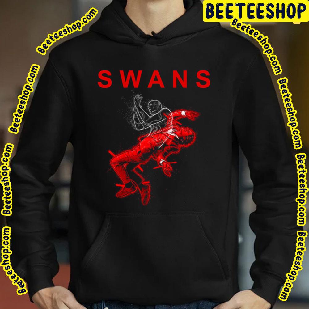 Red Art Swans Trending Unisex Sweatshirt Red Art Swans Trending Unisex Sweatshirt