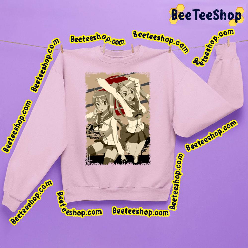 Rei Miyamoto And Saya Takagi Highschool Of The Dead Hotd Retro Landscape Design Trending Unisex Sweatshirt Rei Miyamoto And Saya Takagi Highschool Of The Dead Hotd Retro Landscape Design Trending Unisex Sweatshirt