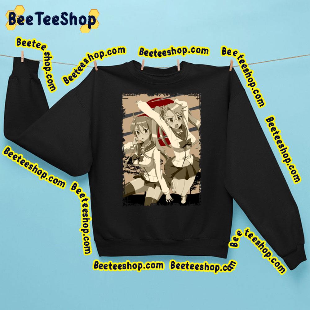 Rei Miyamoto And Saya Takagi Highschool Of The Dead Hotd Retro Landscape Design Trending Unisex Sweatshirt Rei Miyamoto And Saya Takagi Highschool Of The Dead Hotd Retro Landscape Design Trending Unisex Sweatshirt