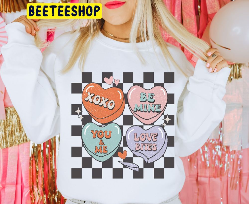 Retro Heart Valentines Trending Unisex Shirt Retro Heart Valentines Trending Unisex Shirt