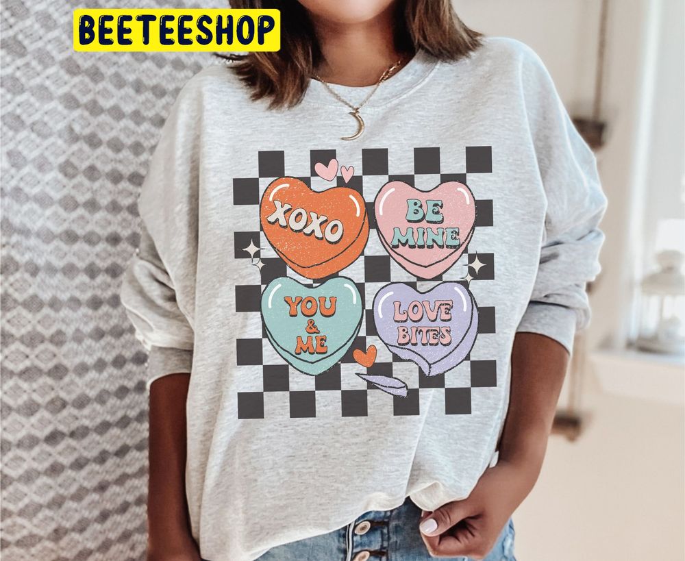 Retro Heart Valentines Trending Unisex Shirt Retro Heart Valentines Trending Unisex Shirt