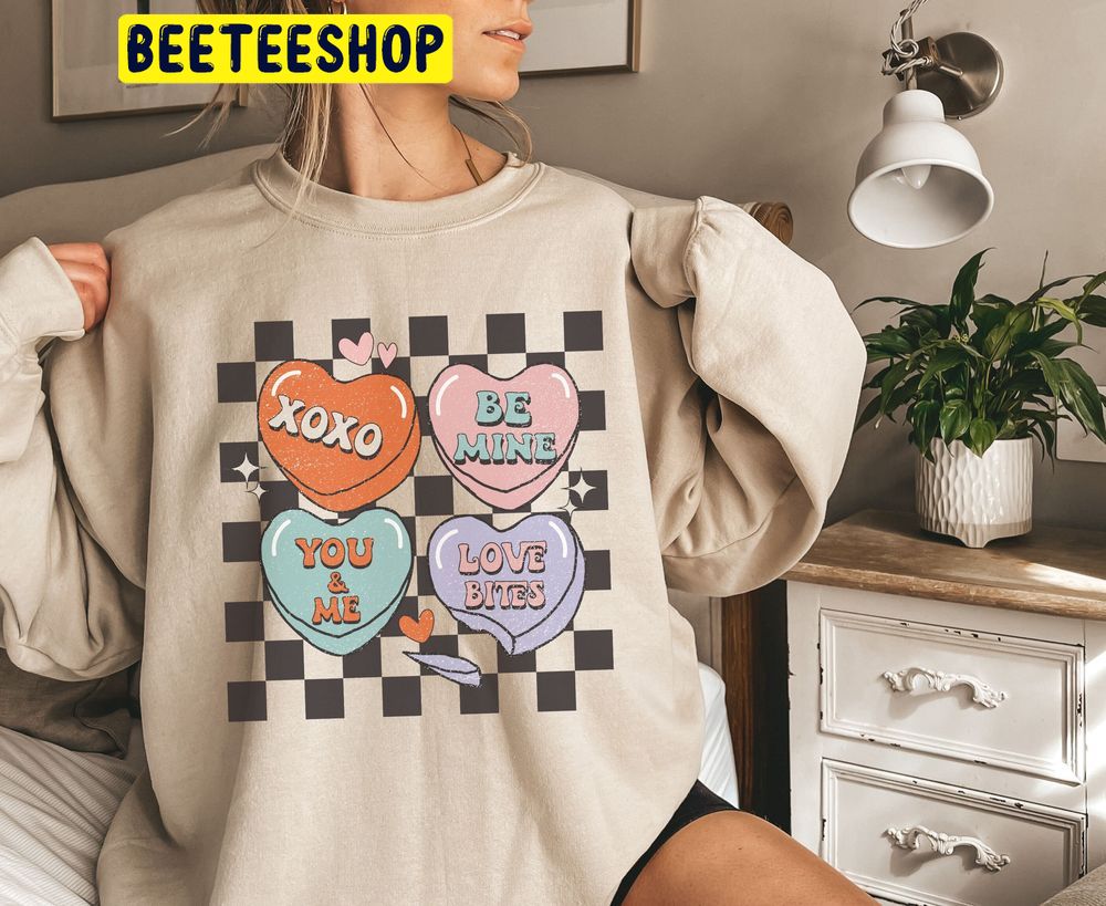 Retro Heart Valentines Trending Unisex Shirt Retro Heart Valentines Trending Unisex Shirt