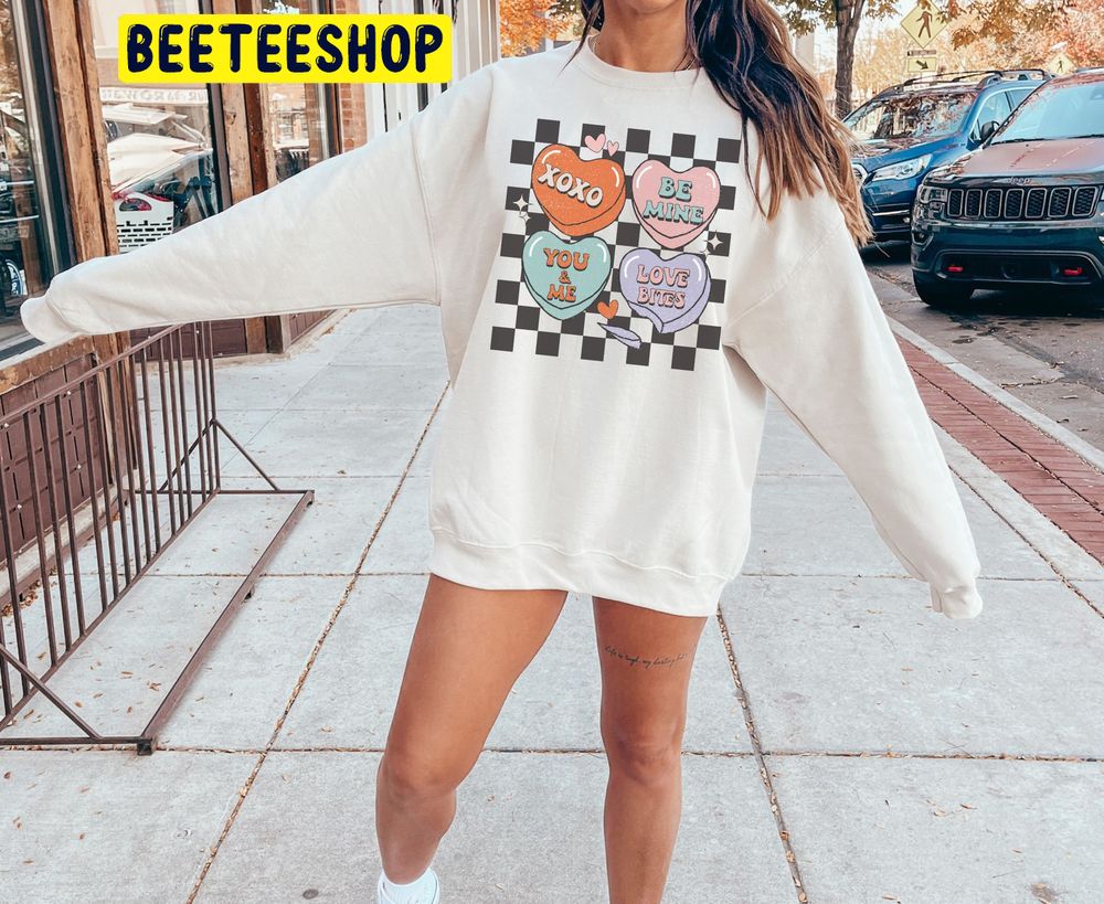 Retro Heart Valentines Trending Unisex Shirt Retro Heart Valentines Trending Unisex Shirt