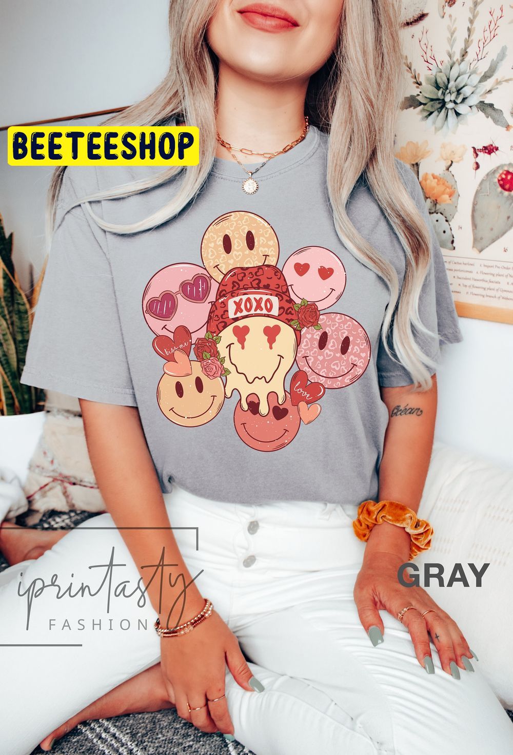 Retro Smiely Faces Valentine's Trending Unisex Shirt Retro Smiely Faces Valentine's Trending Unisex Shirt