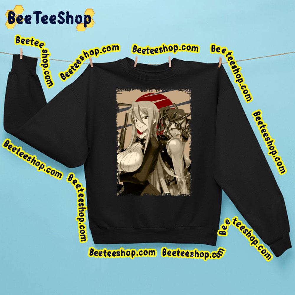 Rika Minami And Shizuka Marikawa Highschool Of The Dead Retro Landscape Design Trending Unisex Sweatshirt Rika Minami And Shizuka Marikawa Highschool Of The Dead Retro Landscape Design Trending Unisex Sweatshirt