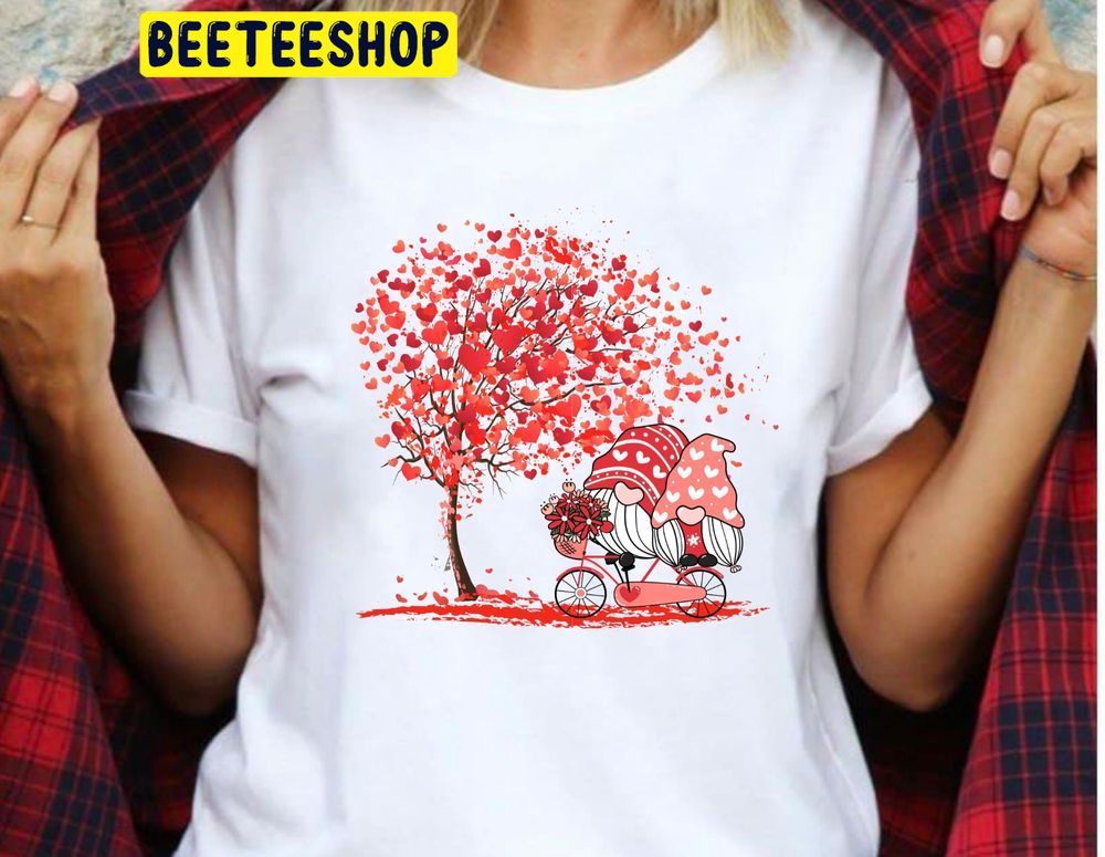 Romantic Valentines Gnomes Trending Unisex Shirt Romantic Valentines Gnomes Trending Unisex Shirt